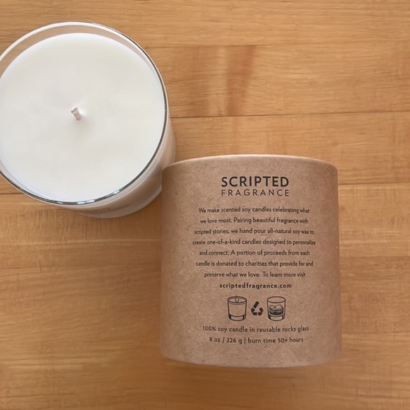 NEW 100% Soy Wax Scripted Fragrance September Birth Month Flower Soy Candle - Picture 9 of 9